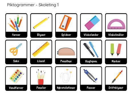 Piktogrammer Skoleting Sekvensskema Positiverne Dk