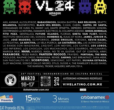 Vive Latino Este Es El Cartel Completo Del Festival Anuies