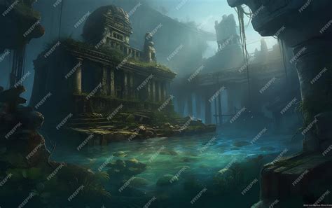 Premium AI Image | The lost city of atlantis