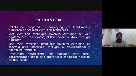 Extrusion Spheronization Granulation Part 1 Youtube