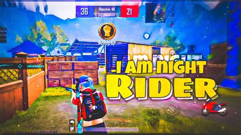 I Am Night Rider 🏍️ 🥀 Bgmi Velocity Montage I Am Night Rider Bgmi