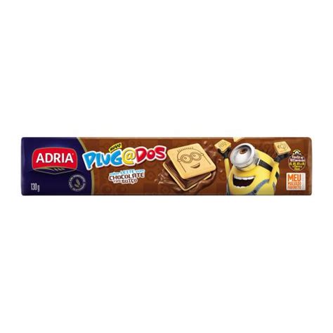 Biscoito Recheado De Chocolate Adria Plugados Minions G Shopee Brasil