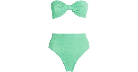 Hunza G Ruby Bikini In Green Lyst