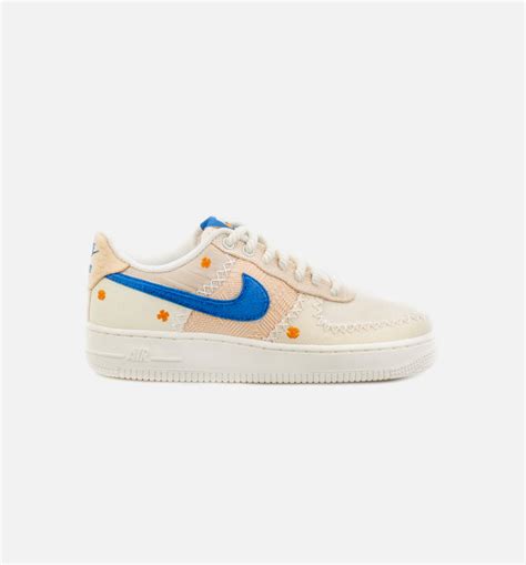 Nike Dv2223 100 Air Force 1 07 La Flea Womens Lifestyle Shoe Beigeblue