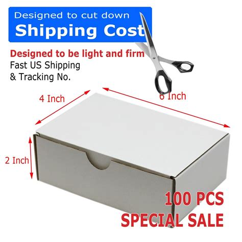 100 6x4x2 Cardboard Packing Mailing Moving Shipping Boxes Corrugated