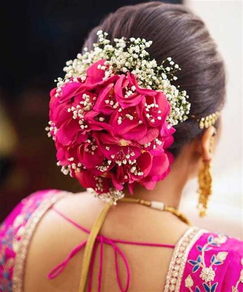 Bun Hairstyle For Wedding Indian Tailoringinhindi