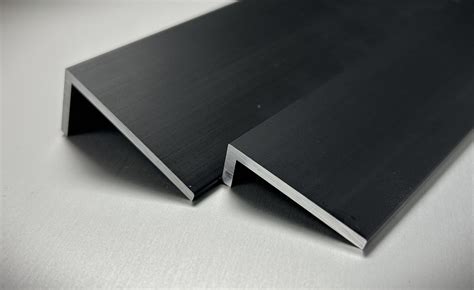 Unequal Aluminium Angles Black Anodised Impact Metal