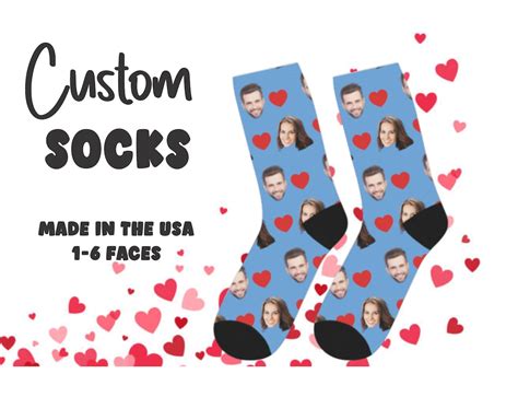 Custom Face Socks, Personalized Funny Socks With Face, Customize Socks for Friends/ Lovers ...