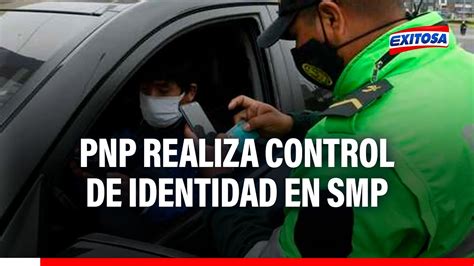 Smp Polic A Realiza Operativo De Control De Identidad En Av Per