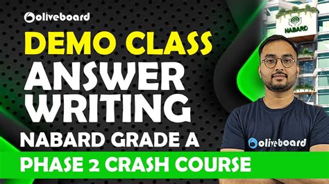 Nabard Grade A Phase Demo Class Answer Writing For Esi And