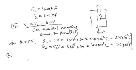 Solveda 400 μf Capacitor And A 600 μf Capacitor Are Connected In