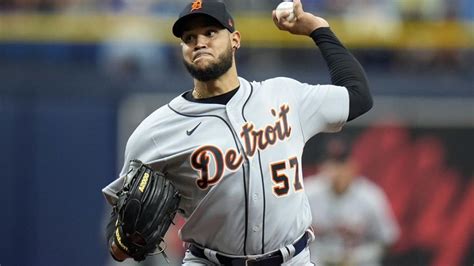 Detroit Tigers Starting Pitcher Eduardo Rodriguez Delivers To The Tampa