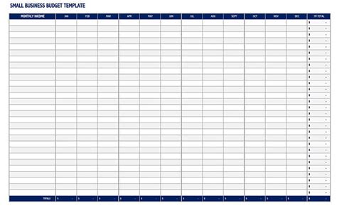 Small Business Budget Templates (Excel Worksheets)