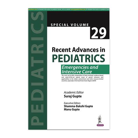 Buy Recent Advances In Pediatrics Emergencies And Intensive Care