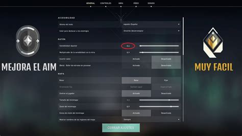 MEJOR CONFIGURACION Para VALORANT 2022 SENSIBILIDAD MIRA GRAFICOS