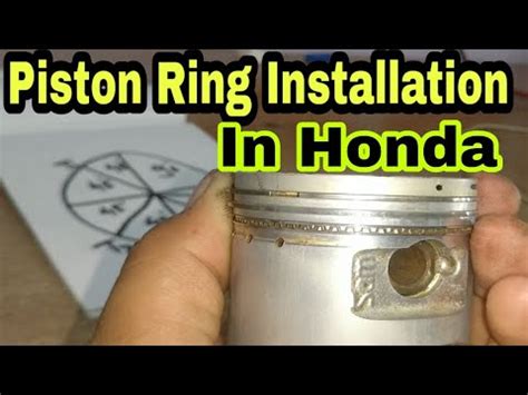 How To Install Piston Rings In Honda As Company Fitted Gajanan Auto