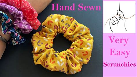 Diy Hand Sewn Scrunchy Tutorial How To Make A Scrunchies Hand Sewing Scrunchy Costurado à