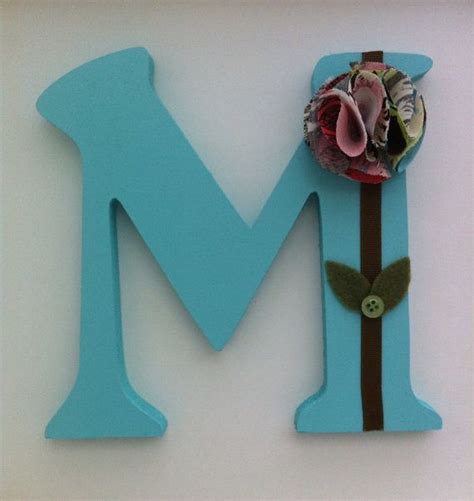 Embellished Wooden Letter Decor On Etsy Letter Wreath Letter