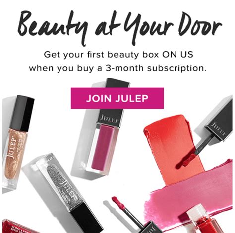 Julep Maven Coupon Free Custom Box With 3 Month Subscription Beauty