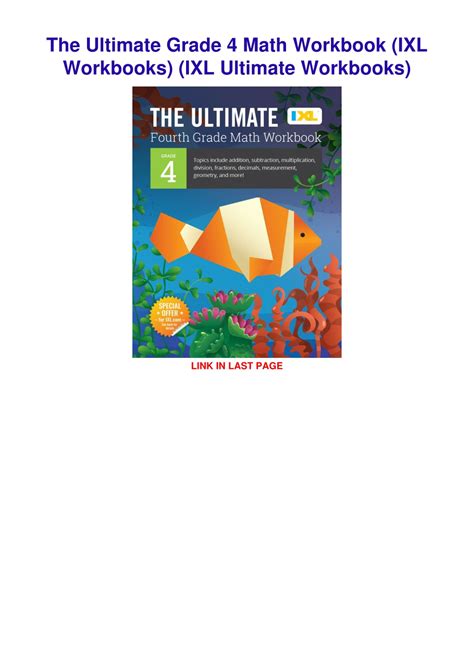 Ppt [pdf] Download The Ultimate Grade 4 Math Workbook Ixl Workbooks