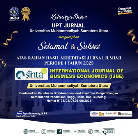 gemilang jurnal umsu sukses raih peringkat sinta  bukti mutu