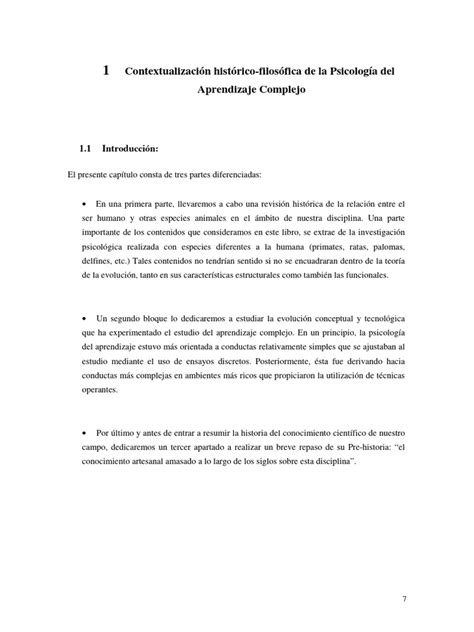 Aprendizaje Complejo 7 17 Pdf Evolución Sicología