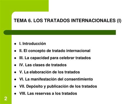 Ppt Tema 6 Los Tratados Internacionales I Powerpoint Presentation Id4012171