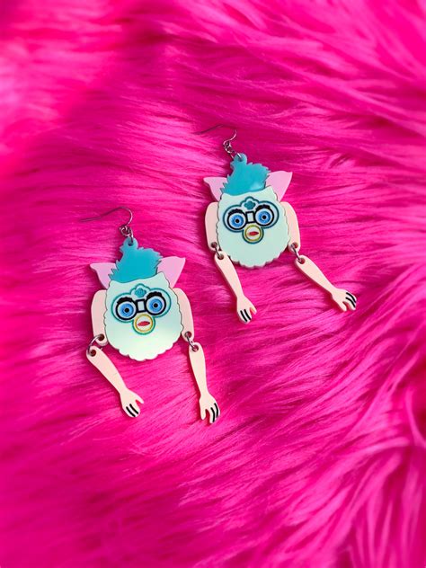 Cursed Furby Earrings Peachbeast