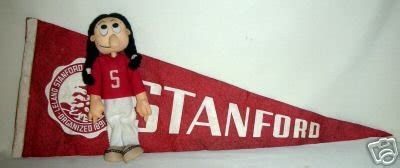 Stanford Indians Doll Vintage S W Felt Pennant Rare