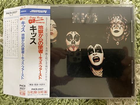 【やや傷や汚れあり】kisskiss 国内盤 旧規格 帯付！激レア！キッス地獄からの使者〜キッス・ファースト 国内盤 旧規格 帯付！希少