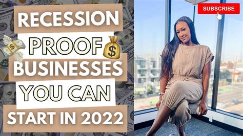 Recession PROOF Businesses YOU CAN START In 2022 YouTube