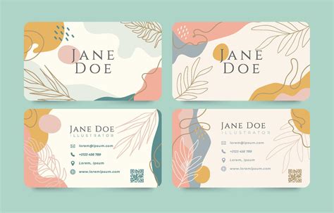 Flat Aesthethic Color Name Card Template 8177168 Vector Art At Vecteezy