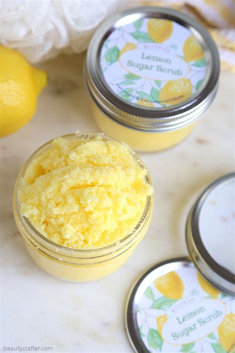 Lemon Sugar Scrub Recipe - Beauty Crafter