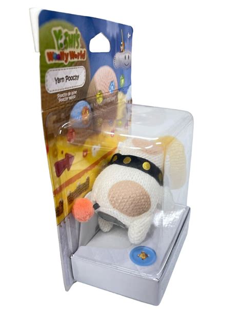 Yarn Poochy Nintendo Amiibo Yoshi S Woolly World Series Brand New