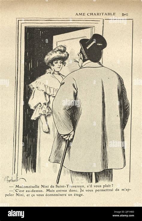 Dibujos animados franceses de época por Henry Gerbault 1900s Âme