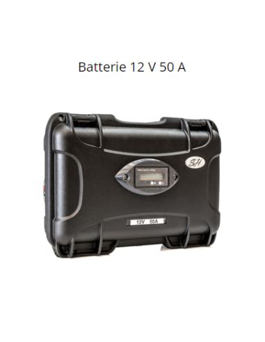 Batterie SH Lithium Haute Performance 12V 50ah Avec Chargeur