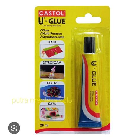 Jual Lem Castol U Glue Tube Ml Untuk Kain Kayu Styrofoam Kertas