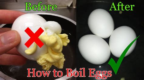 How To Boil Eggs Without Cracking Youtube