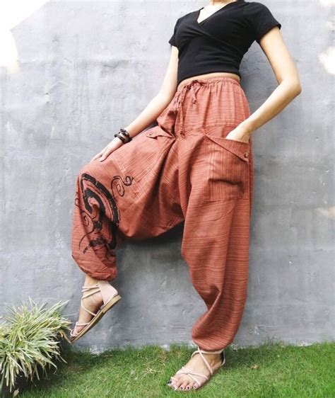 Harem Pants Women Hippie Clothing Boho Clothing Festival Pants Etsy