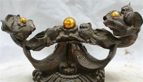 Wholesale Factory 15 Chinese Palace Bronze Gild Feng Shui Folk Bead