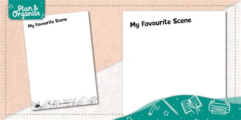 Library Area Draw Your Favourite Scene Activity Sheet