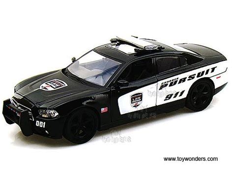 2011 Dodge Charger Pursuit Police Car 76930bk4 124 Scale Motormax Wholesale Diecast Model Car