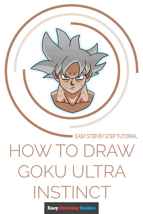 How to Draw Goku Ultra Instinct - Really Easy Drawing Tutorial