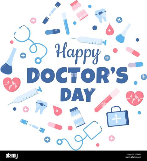 World Doctors Day Vector Illustration for Greeting Card, Poster or ...