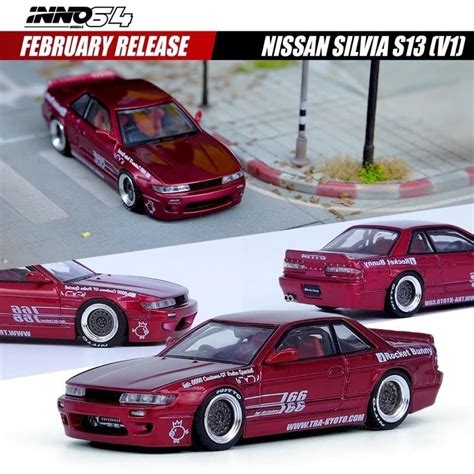 Inno 1 64 Nissan Silvia S13 Pandem V1 Rocket Bunny Widebody Metallic