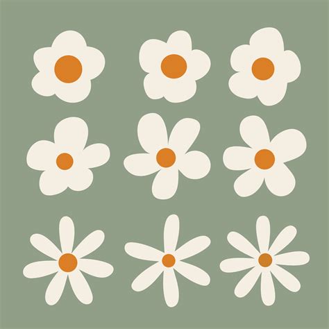 free boho flower collection 27013785 Vector Art at Vecteezy