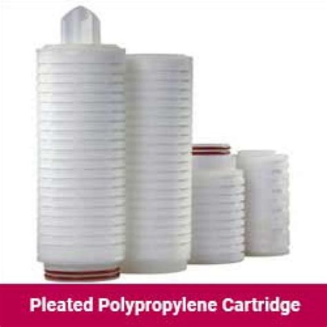 Pleated Polypropylene Filter Cartridges Manufacturer Pleated