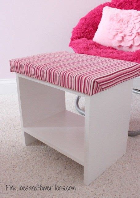 A Diy Girl With A Blog Upholstered Footstool Reupholster Furniture