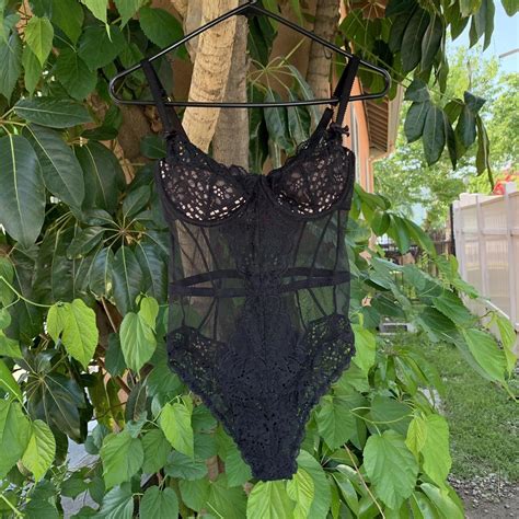 L Agent By Agent Provocateur Black Sheer Lace Depop