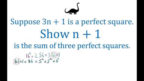 Given N Is A Perfect Square Prove N Is The Sum Of Three